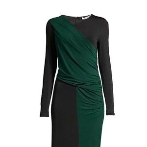 HUGO BOSS ERETHA VISCOSE STRETCH JERSEY COLORBLOCK